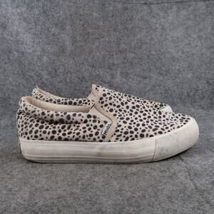 Mudd Shoes Womens 10 Fashion Slip On Sneakers Animal Print Beyley Y2k Casual